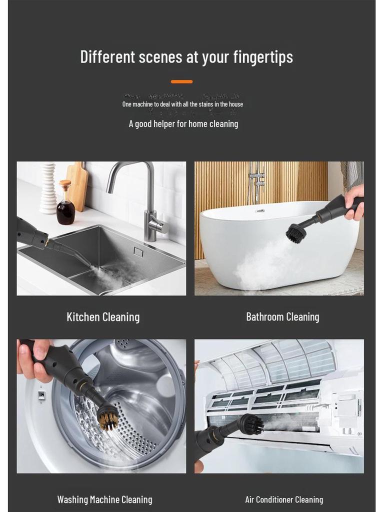 High-Pressure Steam Cleaner for HVAC, Kitchen Grease, and High-Temperature Disinfection