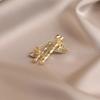 Bamboo Brooch A High-end Light Luxury Niche Design for Women Exquisite and Versatile Suit Pin
