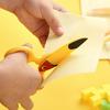 1Pc Cute Cartoon Animal Children's Plastic Scissors Safety Non-metal Blade Handmade Paper Cutter Kindergarten School Supplies