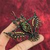 Dragon Bloodstone Pendant Copper Wire Wrapped Pendant Owl Pendant Handmade Copper Jewelry Gemstone Pendant Wire Wrapped Jewelry Gift For Her