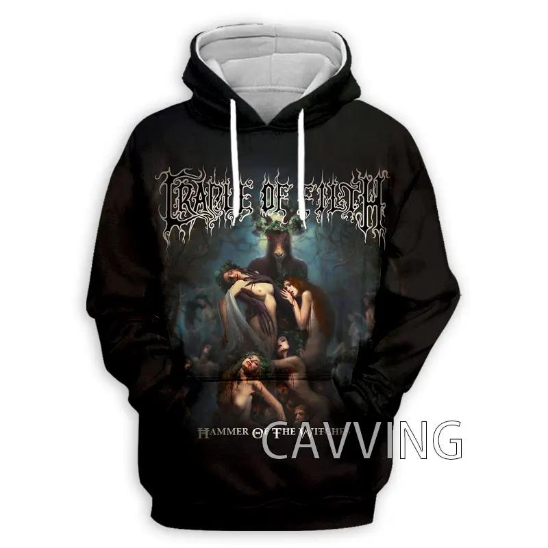 Ny Mote Dame/Herre 3D-trykk Cradle of Filth Hettegensere Hettegenser Topper Klær H01