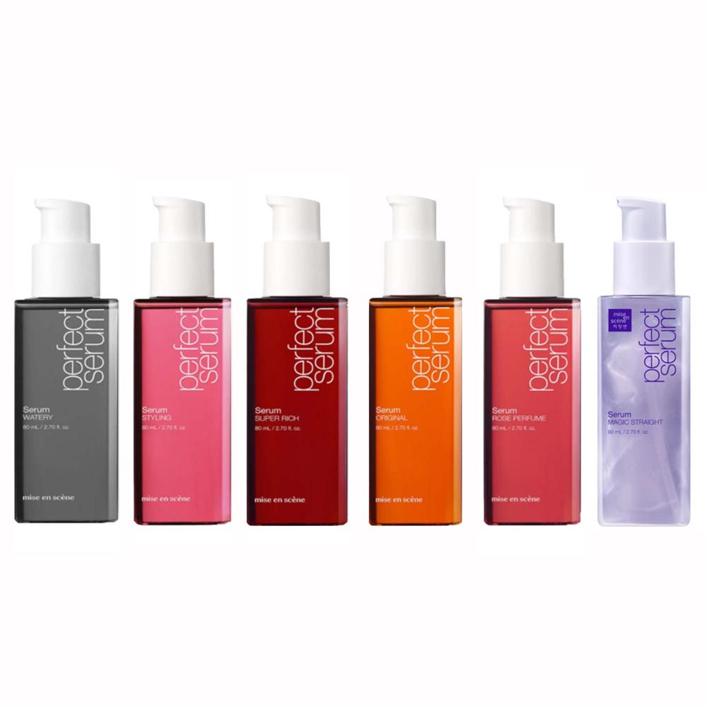 Mise-en-scène Perfect Serum ORIGINAL /STYLING /SUPER RICH /WATERY /ROSE PERFUME /MAGIC STRAIGHT (80 ml) (18 Options)