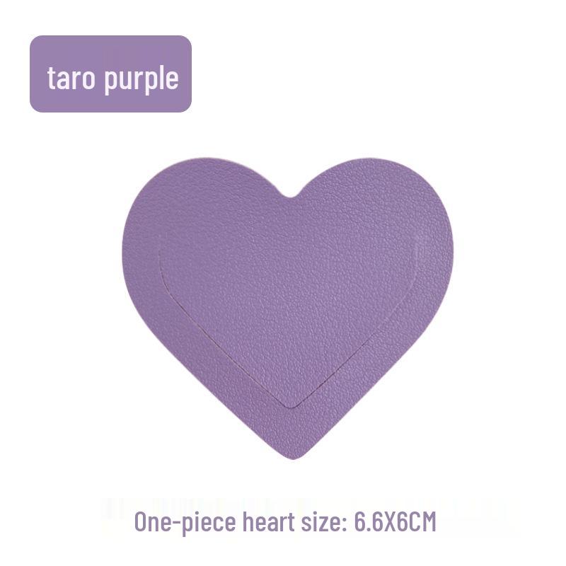 Customizable Heart-Shaped Leather Bookmark with PU Leather and Logo Personalization