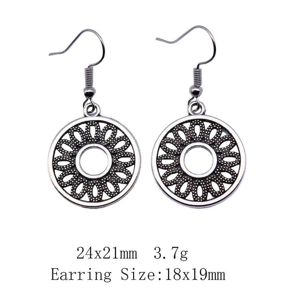 New Year's Day Earrings Women Geometric Water Drop Circle Drop & Dangle Earring Home Garden Party Earrings