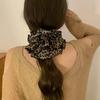 Four-layer Extra-Large Leopard Print Y2K Scrunchie - Early Autumn Style Bun Hair Tie