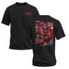 ZestLoop Red Truck Build Back‑Print Graphic T‑Shirt, Diesel Truck Gearhead Tee
