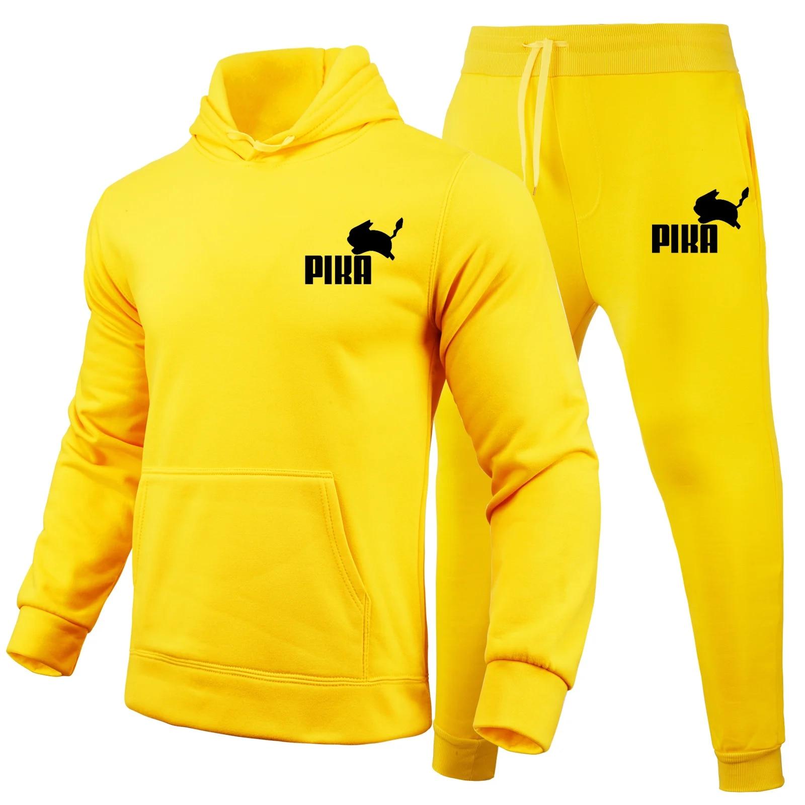 

Pika Hoodie Set Жіночі толстовки Костюми Відкритий фітнес біг модний спортивний костюм Весняно-осінній стиль Толстовка 3XL