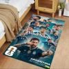 Messi Customize Your Name Area Rug Design for Outdoor Entryway Kitchen Living Rooms Anti-slip Rug Anime Office Decor Perfect Gift for Women/Men