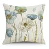 Art Floral Cotton and Linen Pillow Case Car Pillow Sofa Cushion