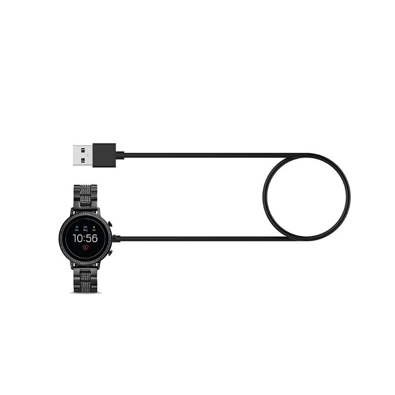 Smartwatch Charger Stable Dock Stand Mount Bracket Suitable for Fossil-Gen6/5/4 USB Charging Cable Holder Power Adapter