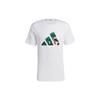 Logo Print Minimalist Short Sleeve T-Shirt Men Tops White IB8259