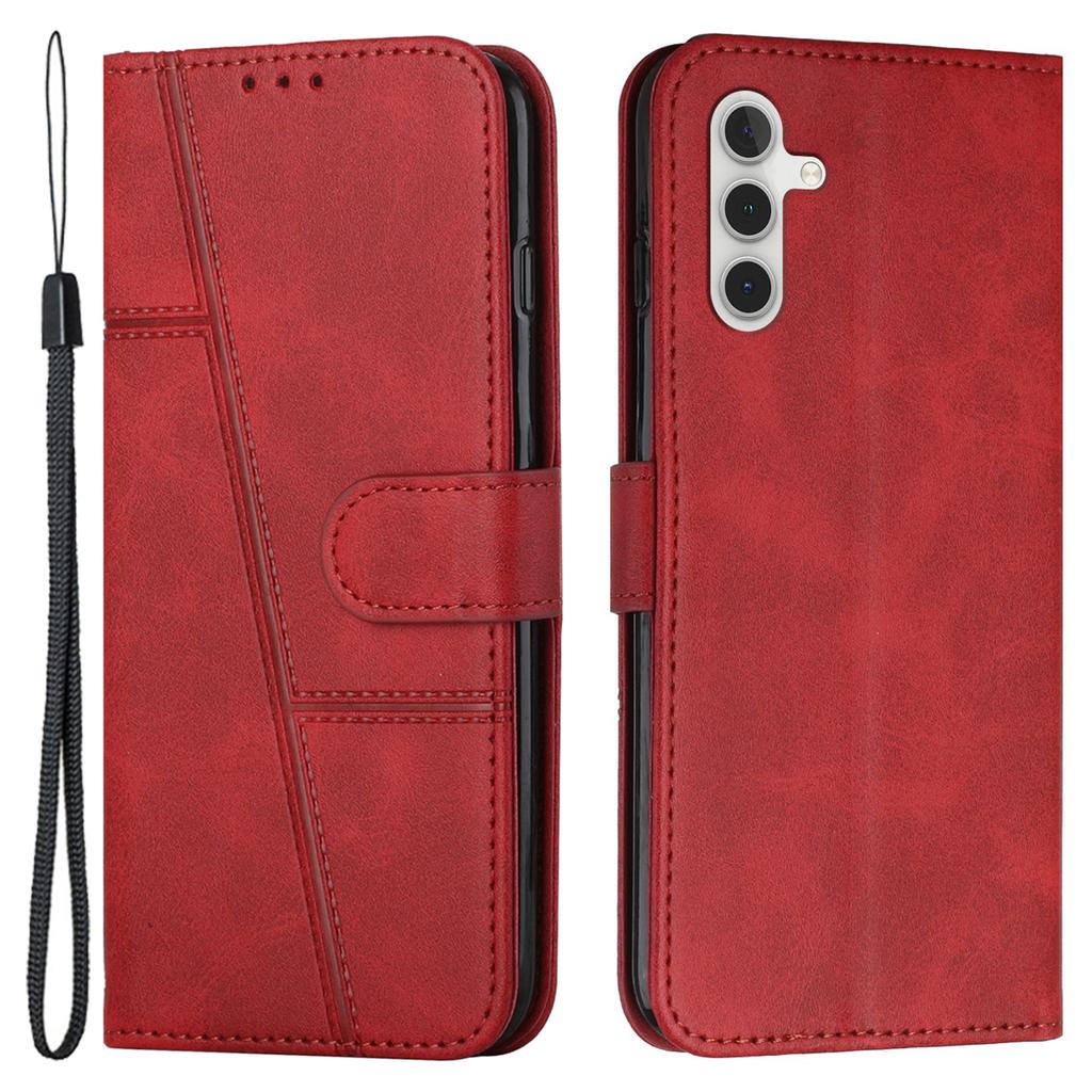 For Samsung Galaxy M15 5G/F15 5G Anti-Scratch PU Leather Phone Case Stand Cell Phone Cover