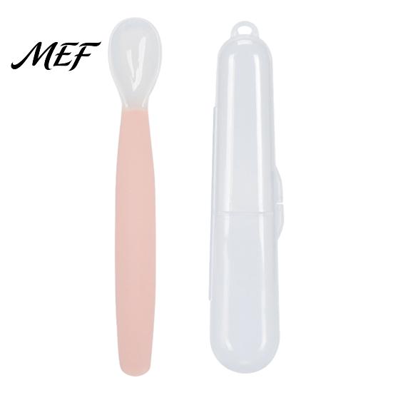 Baby Feeding Set Silicone Spoon, Soft Non Slip Training Utensil, Easy Clean Tableware Cleaning Complementary Spoon for Infants And Toddlers Mess Free