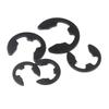 120 Pcs E-Shape Snap Rings M1.5-M10 Manganese Steel Snap Rings 10 Sizes E-Clip Retaining