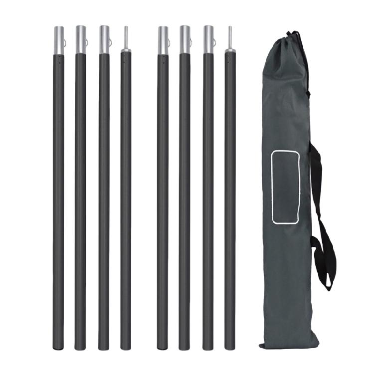 

1Set Extendable Tarps Support Whole Weather Camping Poles Segments Tent for Outdoor Shelters