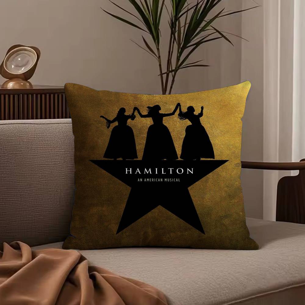 Hamilton-ES Federa per Cuscino Musicale Anti-acaro Cuscino con Cerniera Invisibile Morbido Peluche Corto Copricuscino per Divano