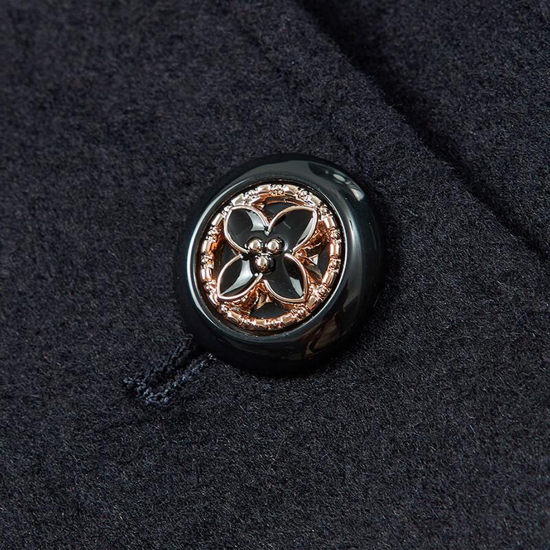 Taluoman Women's Professional Wool Blend Mid-length Overcoat