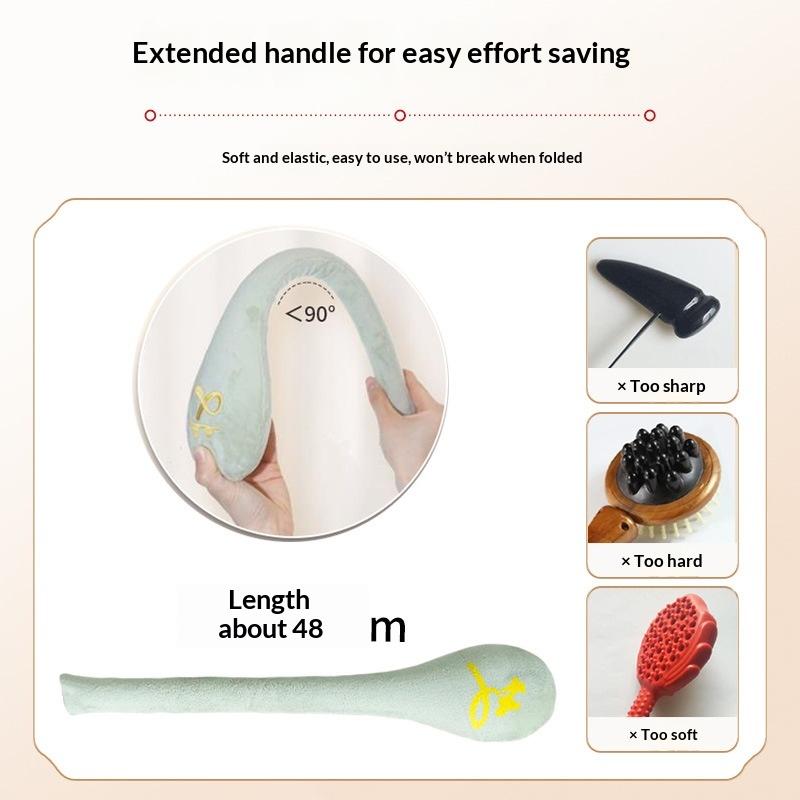 1Pcs Back Pain Relief Portable Body Vibration Hammer High Elasticity Plush Massage Pat Fu Character Slap Stick Massager