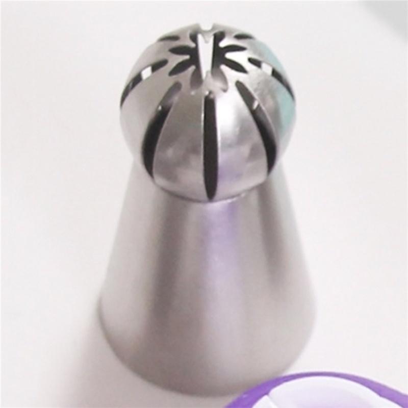 7pcs Russian Spherical Ball Stainless Steel Icing Piping Nozzle Pastry Tips Fondant Cupcake Baking T