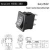 Lang KCD1-101 201 Rocker Switch: 2/3 Pins, 2 Positions, Illuminated Button