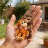 Lightweight Monkey Keychain Baby Hugging Plush Toy Cute Animal Bag Photo Prop Charm for Keys Bags Backpacks Accessory Gifts Friends Fun Key Holder
