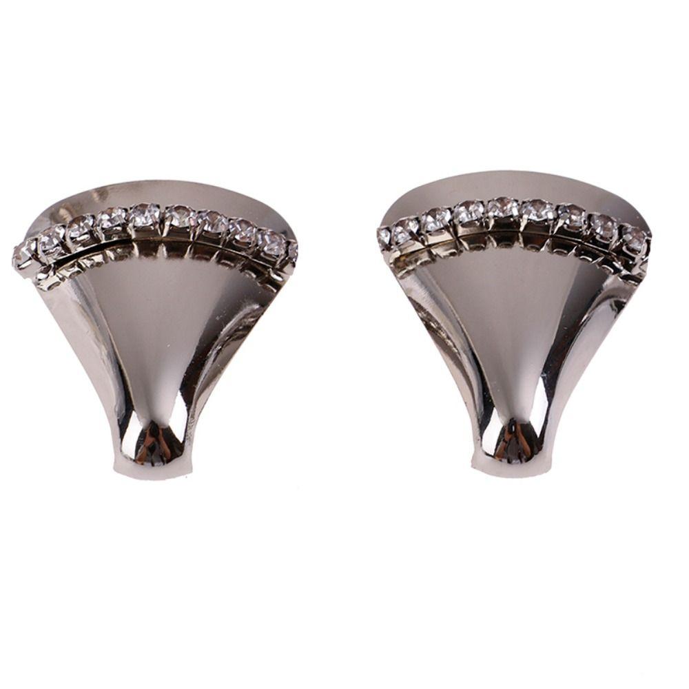 3 Paar Modische Metallmaterial Reparaturzubehör Schuhspitzenschutz Schuhclips Charmschnalle High Heel Schuhe Dekoration