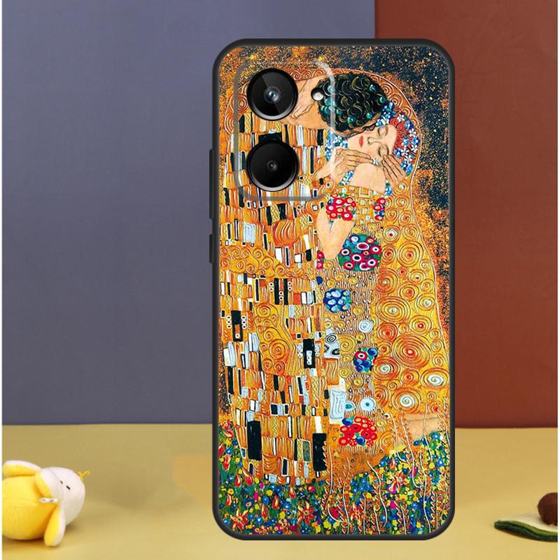 The Kiss Gustav Klimt Painting For Realme GT7 Pro GT6 C61 C67 C63 C71 C55 C51 C65 C53 C75 10 11 12 13 14 15 Pro Plus Case