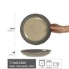 Retro Japanese Bamboo Hat Ceramic Bowl, 7-inch Tableware for Breakfast, Noodles, or Rice.