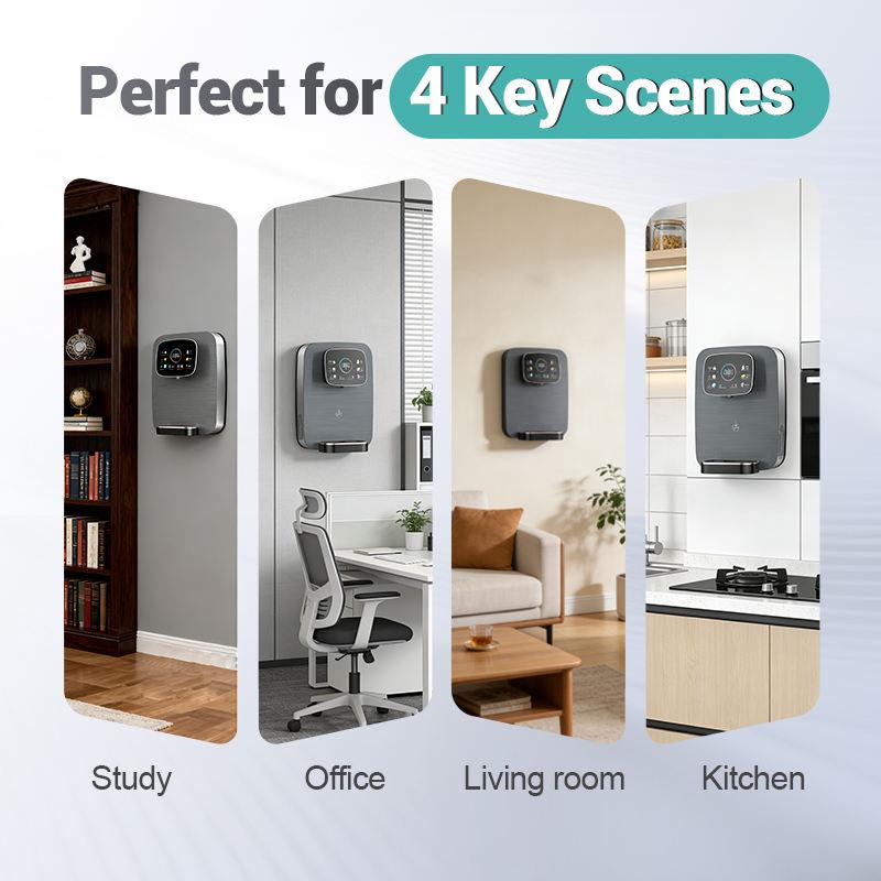 PSL9   Automatic Wall-Mounted Water Dispenser-Home & Commercial Use Reverse Osmosis Water Purifier with Carbon Gray RO Filter