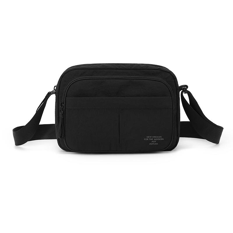 Borsa a tracolla leggera in nylon per uomo donna, borsa a tracolla messenger casual con tasche multiple
