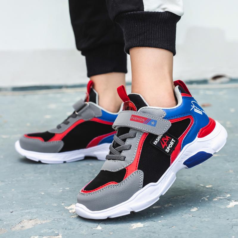 Utendørs vanntette løpesko i skinn Lette fritidssko Store gutter Jenter Sportssko