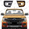 Fog light Turn Signal Fog Lamp Car LED Daytime Running Light Fit For Ford Ranger T9 XL XLT SPORT Platinum Wildtrak 2022-2024