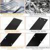 2Pcs Push Door Plate 11.5X3 Stainless Steel Door Push Plate Door Kick Plate,Brushed Doorplate Door Proection Metal Plate