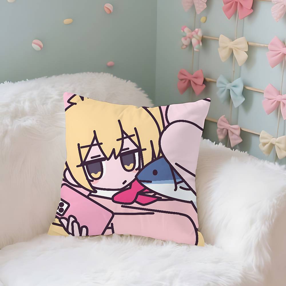 Cute AAkita Neru Kawaii Case Plush Fabric Soft Pillowcase Double Sided Print Cushion Cover Household Gifts