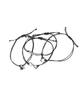 Ssy [2Pack] Symbol Pendant Thin String Bracelet