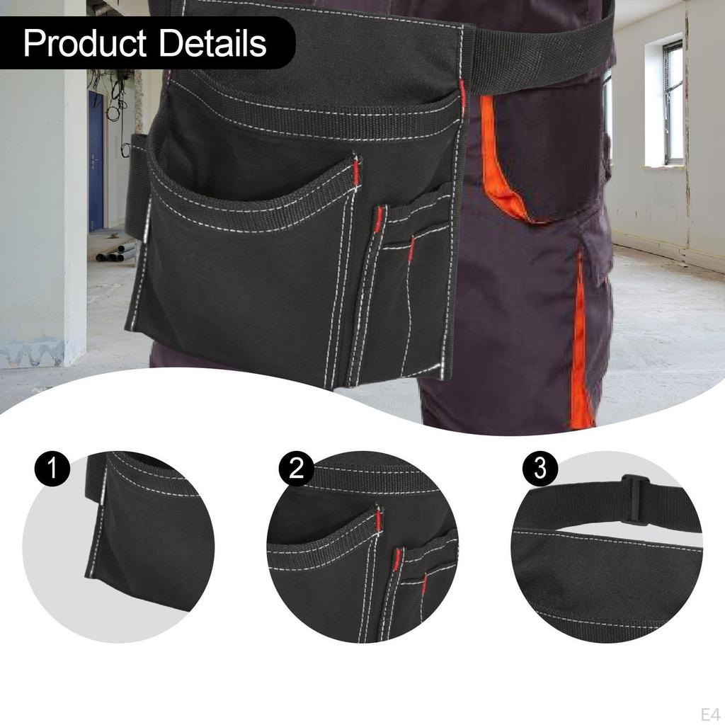 Verstellbare Gartengeräte-Organizer-Hüfttasche mit Beutel. Elektriker's Schürze für Klempner,