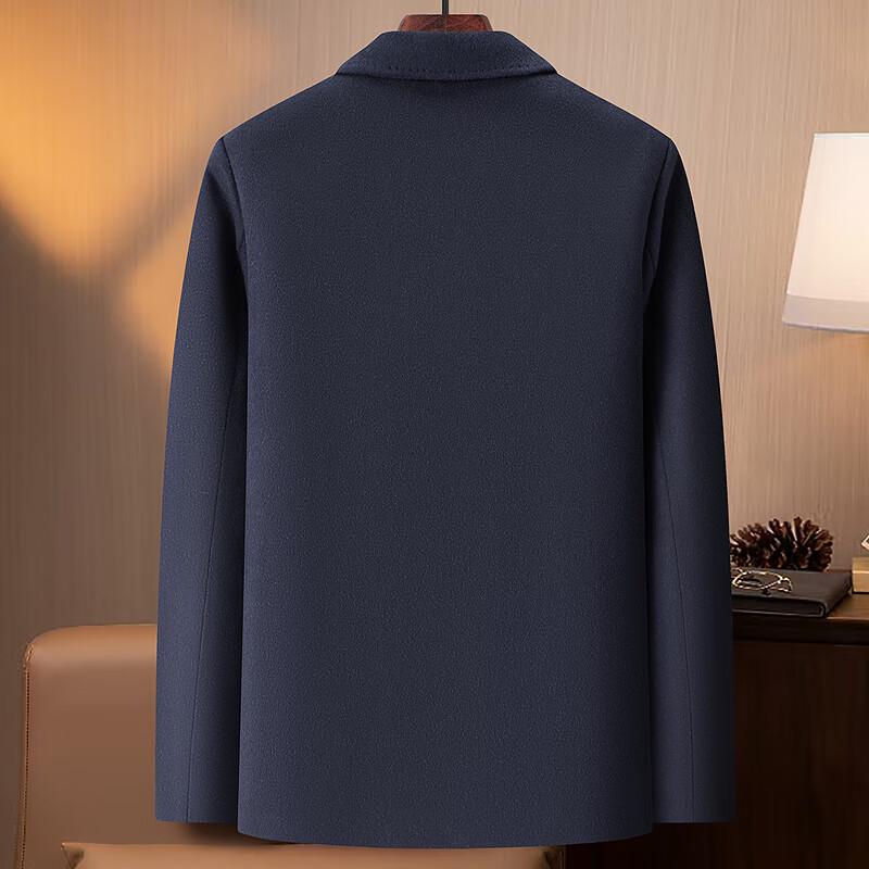 FAPAI Men's Wool Blend Business Casual Coat