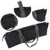 Multifunctional Canvas Yoga Gym Mat Carrier  Storage Bag Single Shoulder Bag for Sports Black