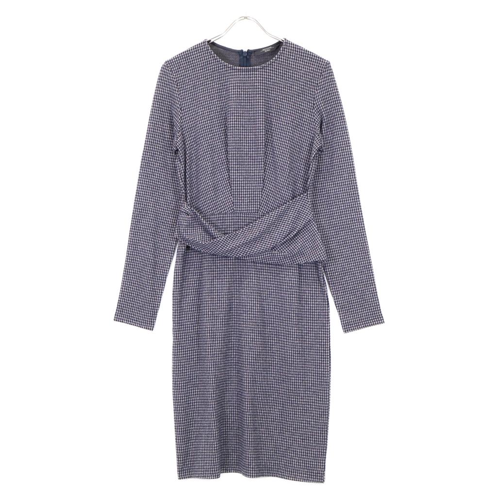 Max MaraWEEKEND Grey 56260103 Houndstooth Wool Musette Knit Dress Dress M BrownUsed