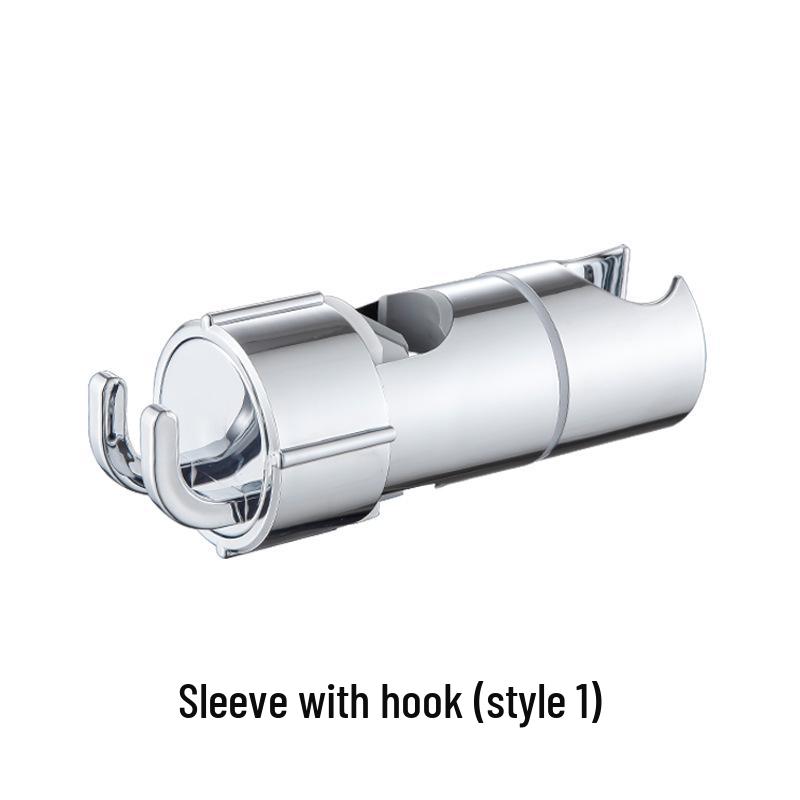 Tool-Free Non-Drilling Shower Rod with Hook Slider and Center Insert for Handheld Shower