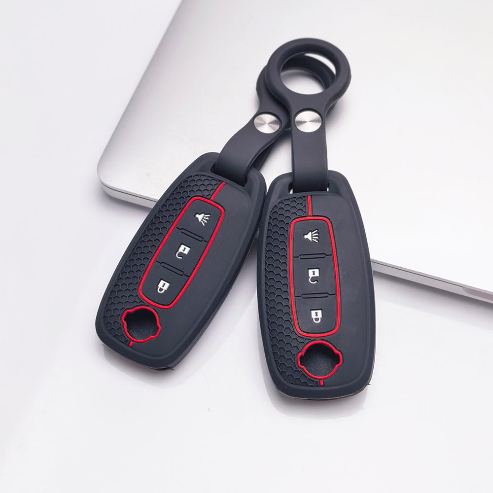 Key Fob Cover for Nissan Altima Sentra Models Rogue Murano Protect Your with Keychain Anti-Scratch Surface Shockproof Structure Soft Grip Texture