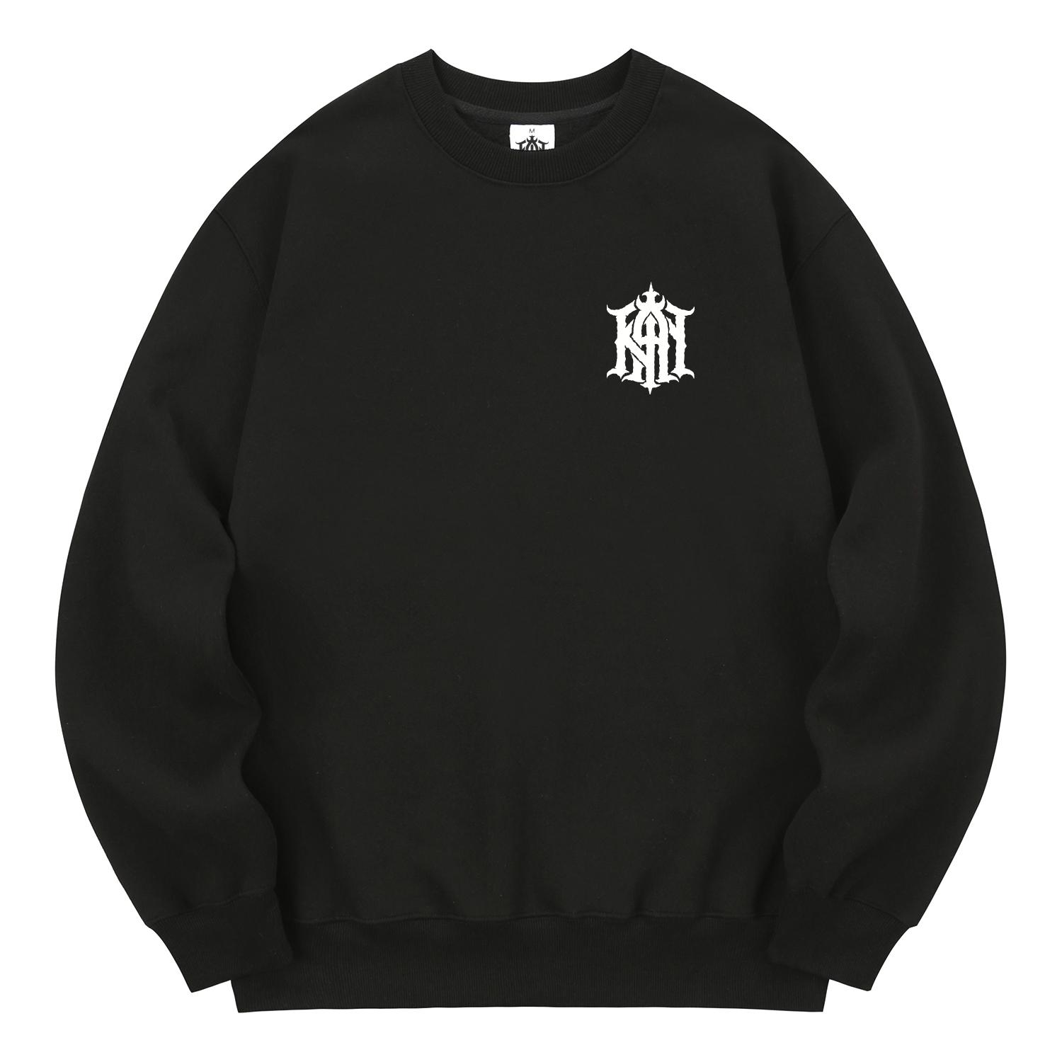 Khan 6312 Kmb0181 The Khan Fleece-Lined Sweatshirt Black L