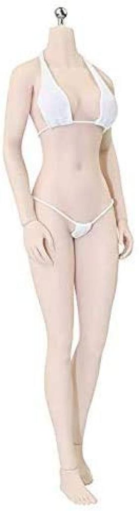 [TOYBARJAPAN] 16 Action Figure TBLeague Asian Slender Shot Type Super Flexible Seamless Female Body Pale Skin (White Skin Color) Bust Size M