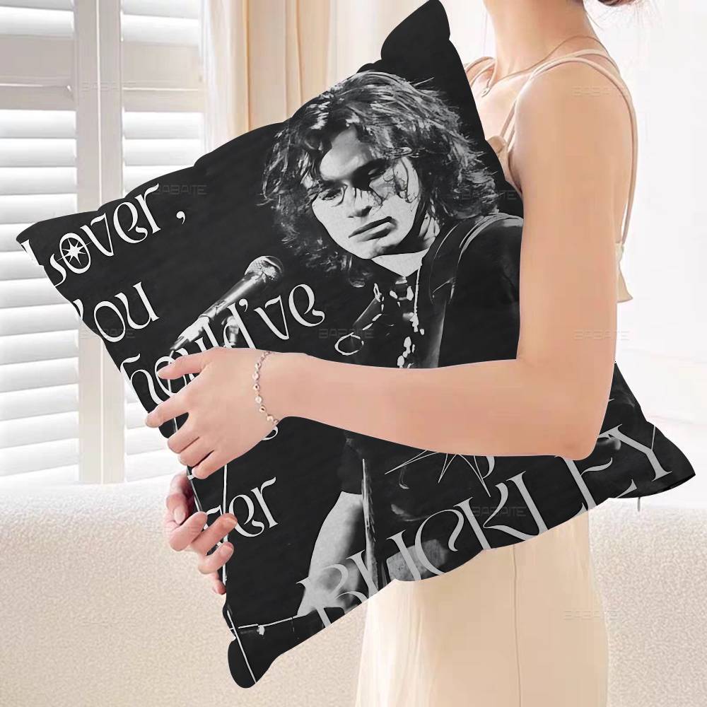 Jeff Buckley Singer Cushion Cover Pillowcase Upholstery Sofa Throw Pillow Home Decor Pillowcas