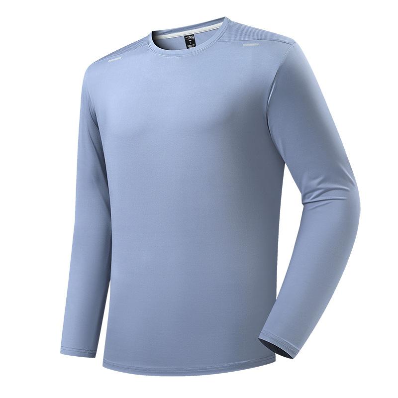 Löpning Långärmad T-shirt Herr Rundhals Stickad Tröja Fitness Träning Sporttopp