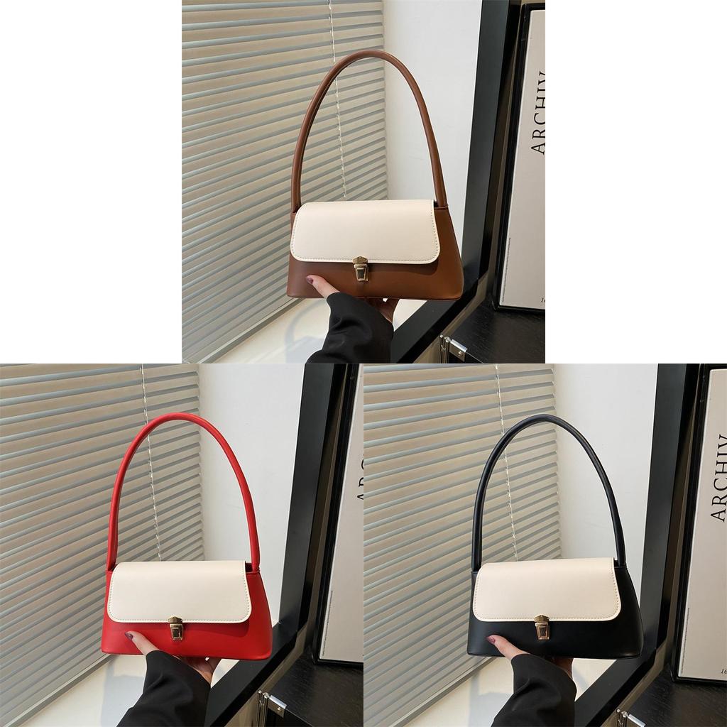 Französische Vintage Achseltasche Für Damen Aus PU-Material Mit Streetstyle-Design Für Den Täglichen Gebrauch