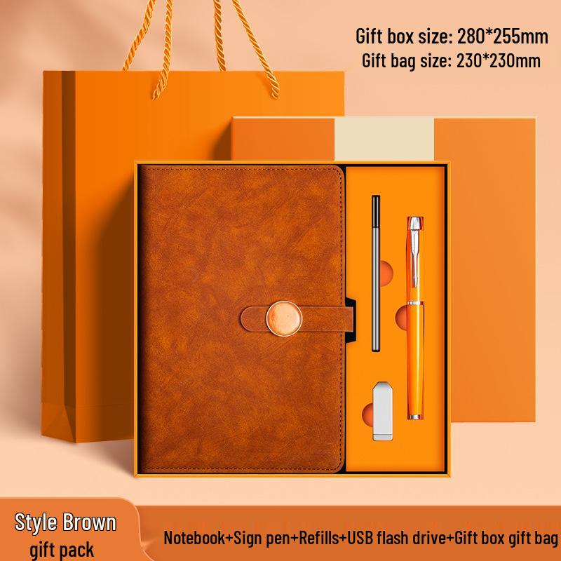 A5 Premium Business Notebook Gift Set - Stylish Stationery Souvenir with Custom Logo