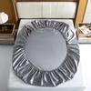 Europäische und Amerikanische Größen Satin Spannbettlaken Glatt Hautfreundlich Elastisches Band Bettlaken King Size Rayon Voll Bettlaken 180x200