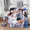 3D Cute Cat Printed Blanket Flannel Warm Blankets Soft and Comfortable Blanket Bed Linings Cubre Cama Birthday Gift
