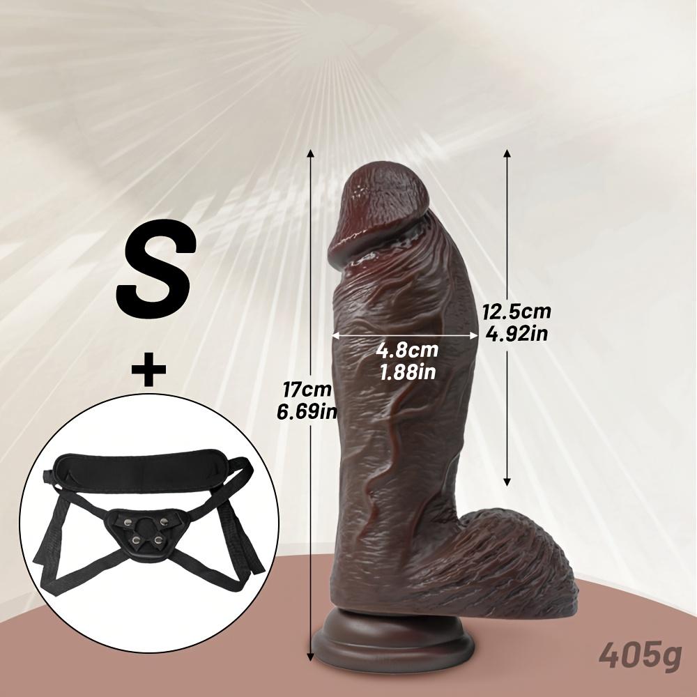 1pc 9.25 Inch Strap On Dildo – Soft Wearable Realistic Dildo for Men Women Couples, Anal & Vaginal Adult Toy, Comfortable Strap-On for Shared Intimacy